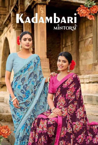 Kadambari By Mintorsi Fancy Weightless Printed Saree Collection